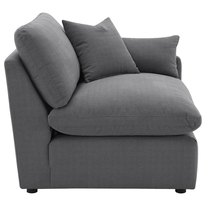 Hobson Upholstered RAF Chair Charcoal - 551458RAF