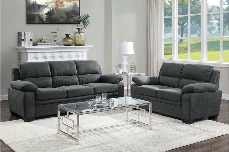 Holleman Dark Gray Living Room Set - DMV FurnitureLiving Room Set