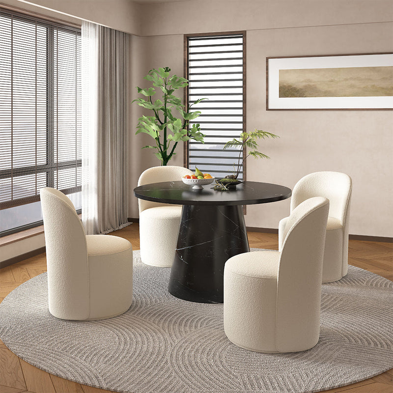 Hollis Dining Table W/Engineered Stone Top - DN02155
