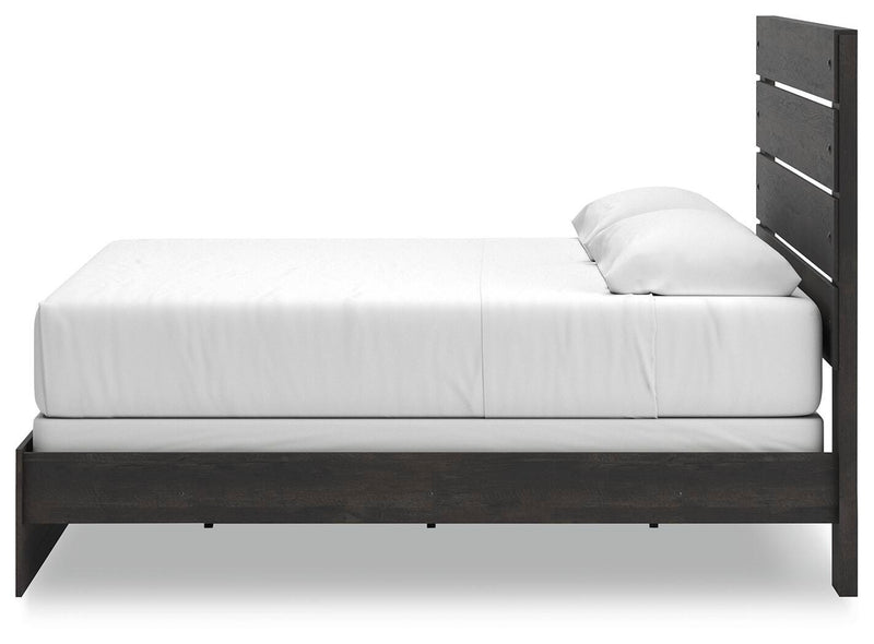 Hollivern Dark Gray King Panel Bed - PCB2108B8