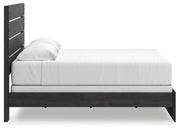 Hollivern Dark Gray King Panel Bed - PCB2108B8