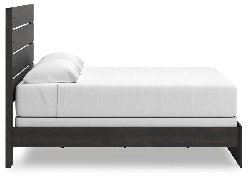 Hollivern Dark Gray King Panel Bed - PCB2108B8