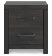Hollivern Dark Gray Queen Panel Bed, Dresser, Mirror and Nightstand - PCB2108B25