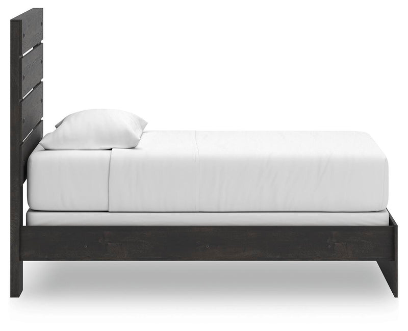 Hollivern Dark Gray Twin Panel Bed - PCB2108B11