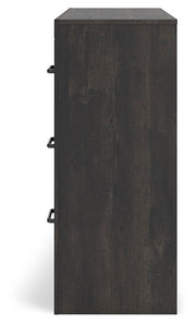 Hollivern Full Panel Bed and Dresser in Dark Gray - PKG021604
