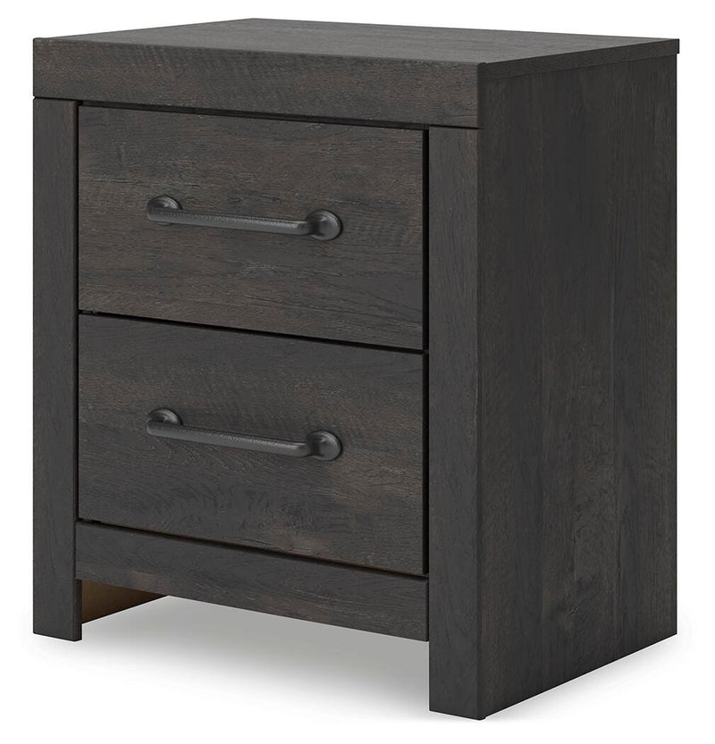 Hollivern Full Panel Bed, Dresser and Nightstand in Dark Gray - PKG021605