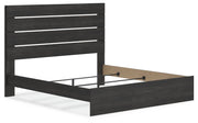 Hollivern King Panel Bed, Dresser and Nightstand in Dark Gray - PKG021621