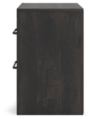 Hollivern King Panel Bed, Dresser and Nightstand in Dark Gray - PKG021621