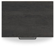 Hollivern King Panel Bed, Dresser, Mirror and 2 Nightstands in Dark Gray - PKG021615