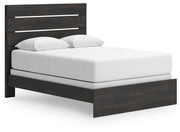 Hollivern Queen Panel Bed and Dresser in Dark Gray - PKG021612