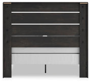 Hollivern Queen Panel Bed and Dresser in Dark Gray - PKG021612