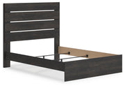 Hollivern Queen Panel Bed and Dresser in Dark Gray - PKG021612