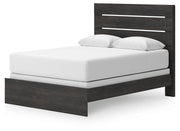 Hollivern Queen Panel Bed, Dresser, Mirror and Chest in Dark Gray - PKG021610