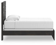 Hollivern Twin Panel Bed, Dresser and Nightstand in Dark Gray - PKG021594