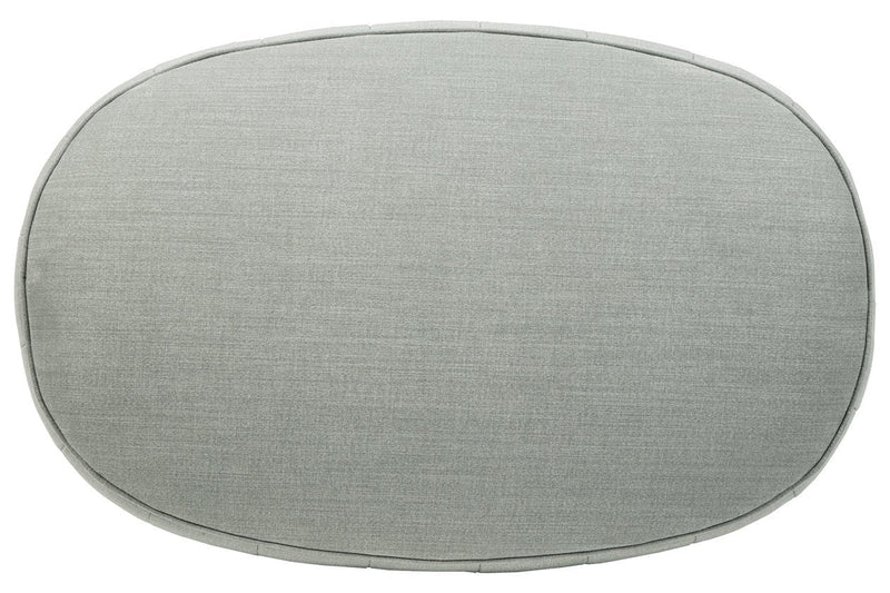 Hollyann Gray Oversized Accent Ottoman - DMV FurnitureOttoman