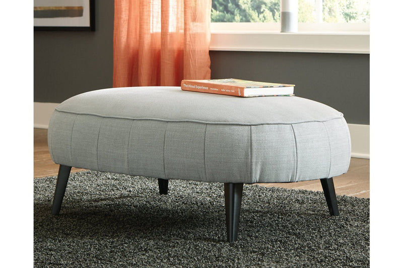 Hollyann Gray Oversized Accent Ottoman - DMV FurnitureOttoman