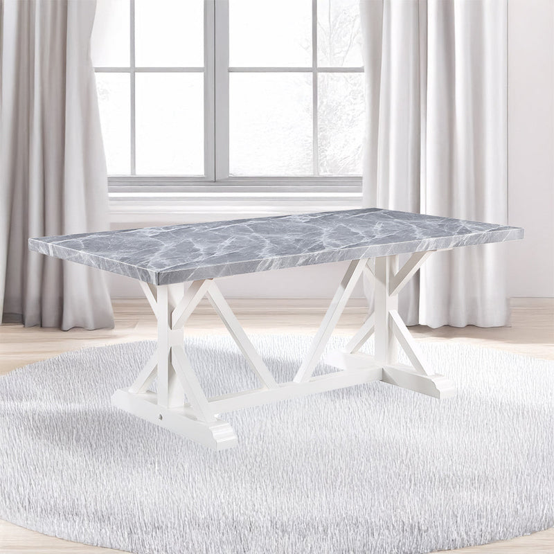 Hollyn Dining Table W/Engineered Stone Top - DN02159