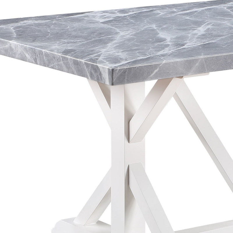 Hollyn Dining Table W/Engineered Stone Top - DN02159