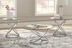Hollynyx Chrome Finish Table (Set of 3) - DMV FurnitureOccasional Table Set