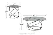 Hollynyx Chrome Finish Table (Set of 3) - DMV FurnitureOccasional Table Set