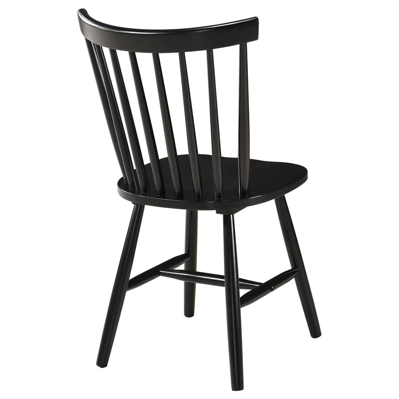 Hollyoak Windsor Wood Dining Side Chair Black (Set of 2) - 183042