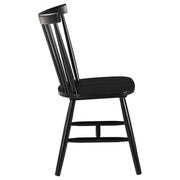 Hollyoak Windsor Wood Dining Side Chair Black (Set of 2) - 183042