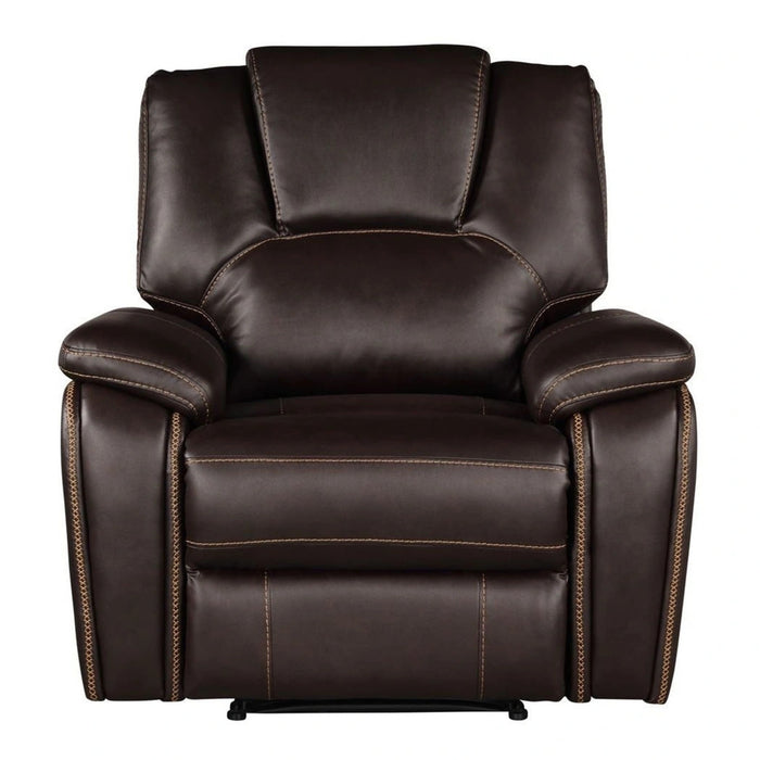 Hong Kong Power Reclining Living Room Set In Faux Leather