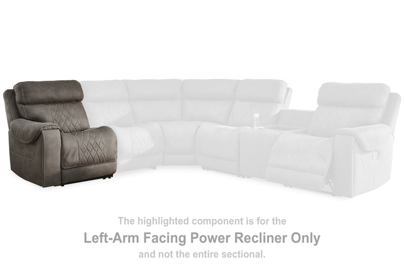 Hoopster Left-Arm Facing Power Recliner - 2370358 - DMV Furniture
