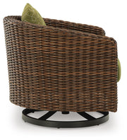 Horizon Hall Brown Outdoor Sofa, 2 Lounge Chairs, Ottoman and Coffee Table - P572P3