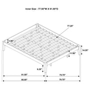 Hounslow Eastern King Universal Platform Bed Cappuccino - 300555KE