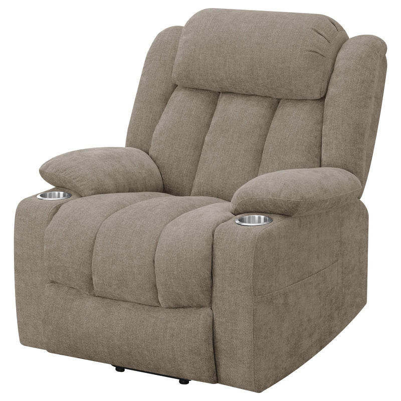 Houston Upholstered Power Lift Recliner Chair Camel - 602274P