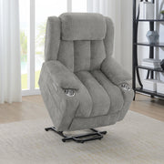 Houston Upholstered Power Lift Recliner Grey - 602284P