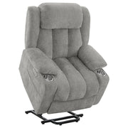 Houston Upholstered Power Lift Recliner Grey - 602284P