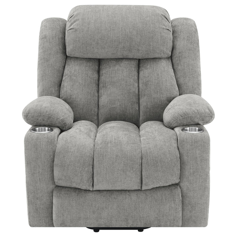 Houston Upholstered Power Lift Recliner Grey - 602284P