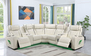 Houston White 3-pc Sectional - HOUSTON-WT-3-PC-SEC