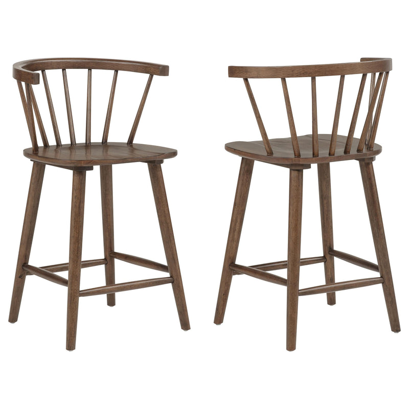 HP0426 Counter Chair Walnut (Pack of 2) - 107249WAL