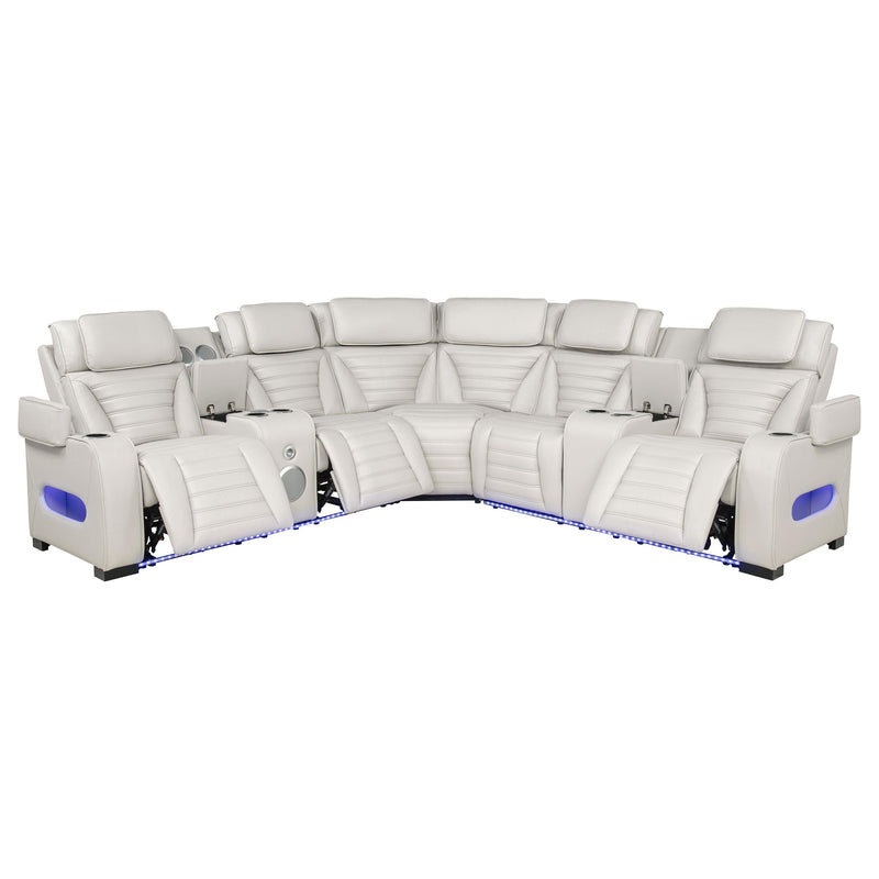HP0426 Power2 Reclining Sectional 3 Pc Set Beige - 600560PP