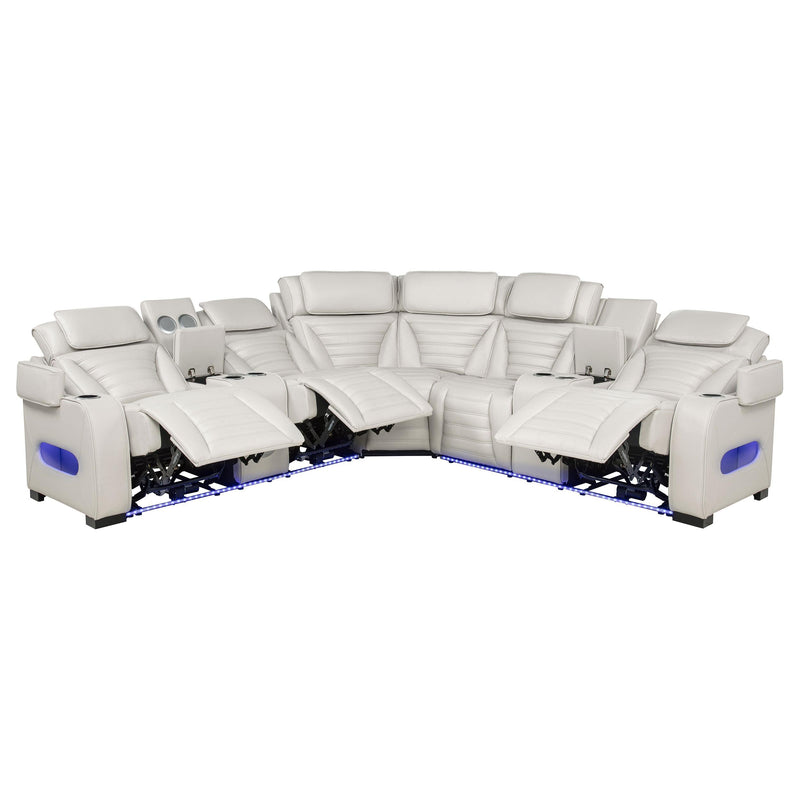 HP0426 Power2 Reclining Sectional 3 Pc Set Beige - 600560PP