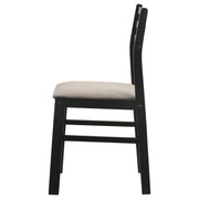 HP10.26 - Wood Side Chair in Black / Beige - 190272BLK