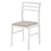 HP10.26 - Wood Side Chair in White / Beige - 190272WHT