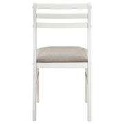 HP10.26 - Wood Side Chair in White / Beige - 190272WHT