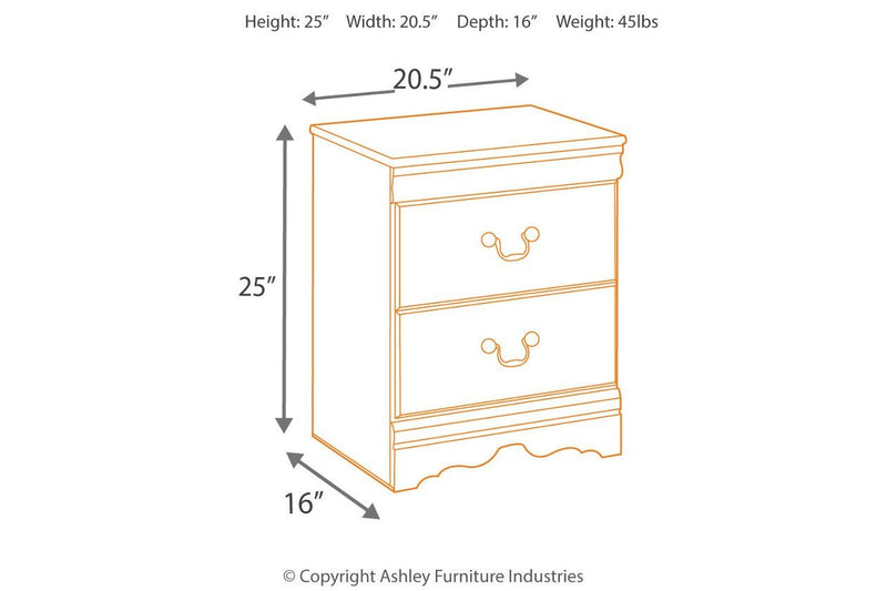 Huey Vineyard Black Nightstand - DMV FurnitureNightstand