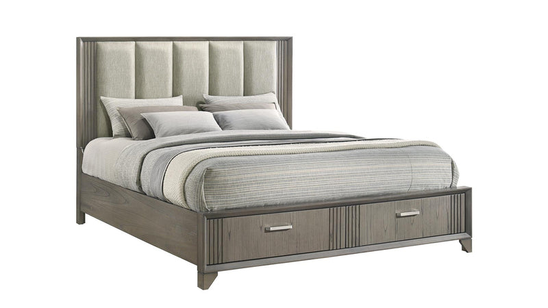 Hugo Queen Storage Bed Gray - Hugo Queen Storage Bed Gray