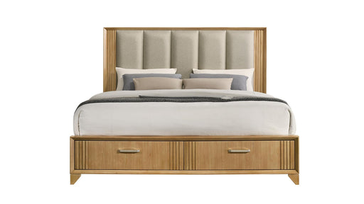 Hugo Queen Storage Bed Natural - Hugo Queen Storage Bed Natural