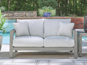Hurley Park Gray Outdoor Loveseat with Cushion - PCP695-835