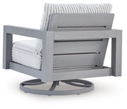 Hurley Park Outdoor Sofa with 2 Lounge Chairs in Gray - PKG021153