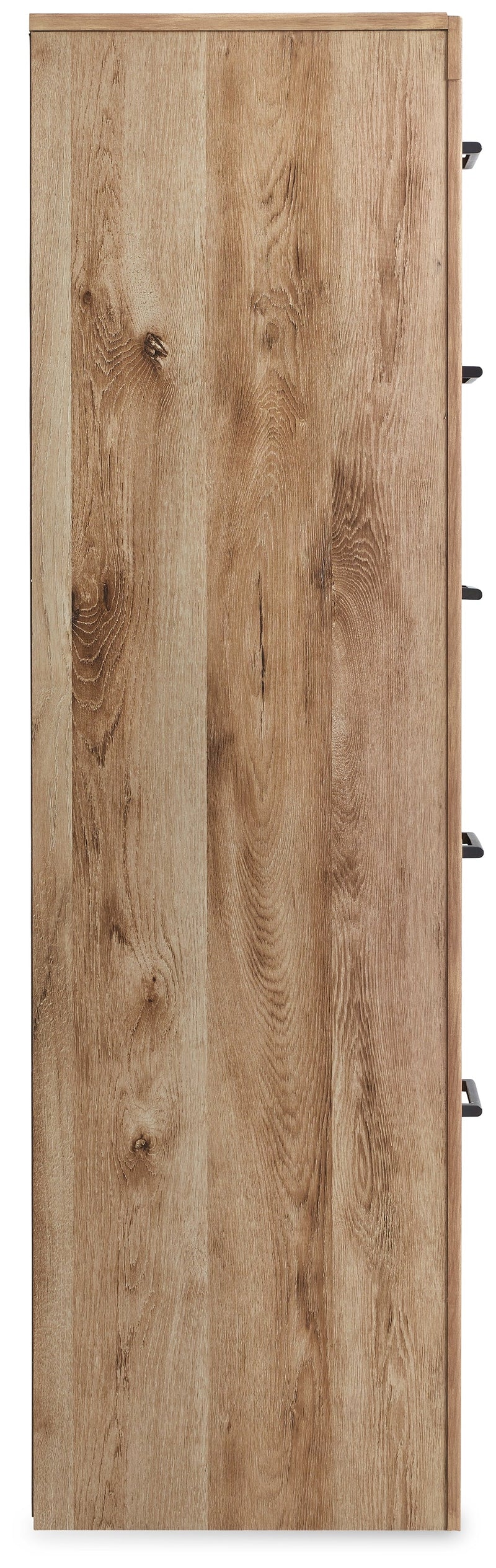 Hyanna Full Panel Headboard with Mirrored Dresser and Chest in Tan Brown - PKG015281