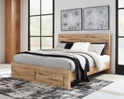 Hyanna Tan Brown Panel Storage Bedroom Set - DMV FurnitureBedroom Set