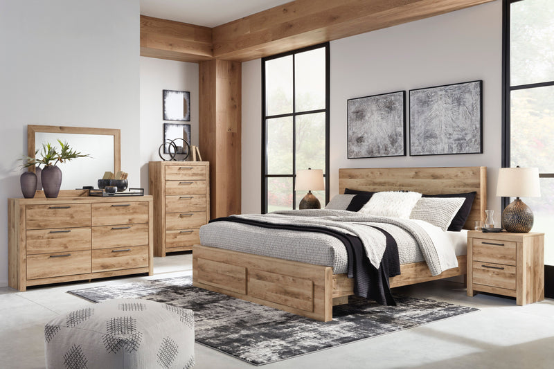 Hyanna Tan Brown Panel Storage Bedroom Set - DMV FurnitureBedroom Set