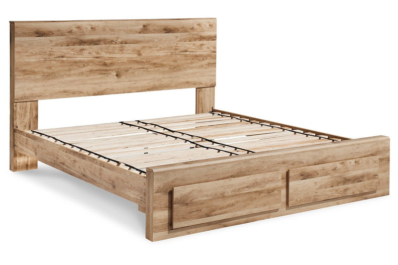 Hyanna Tan Brown Queen Platform Storage Bed - DMV FurnitureQueen Bed